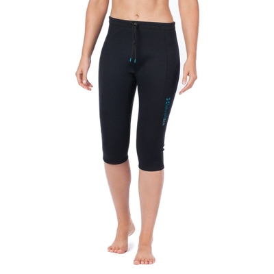 La hautes taille et corde d'aspiration soupent le pantalon de Wetsuit/le pantalon Capri de noir fournisseur