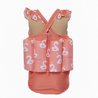 Costume rose de flotteur de filles de flottaison du néoprène/gilet de flottement de natation pour des enfants fournisseur