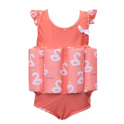 Costume rose de flotteur de filles de flottaison du néoprène/gilet de flottement de natation pour des enfants fournisseur