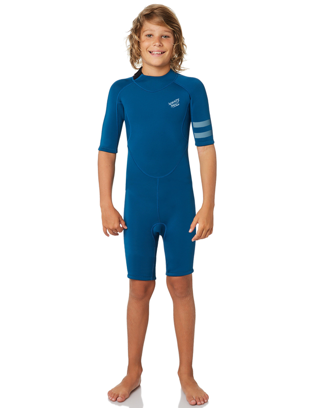 Le bleu badine maillot de bain UV d'une seule pièce de protection de costume de plongée de longue douille de Wetsuit/néoprène 2.5mm de petit le plein pour des garçons fournisseur