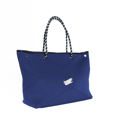 Façonnez le sac de plage du néoprène/Madame mous bleus Tote Handbag For Cosmetics fournisseur